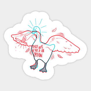 GOOSE GAME ANAGLYPH Sticker